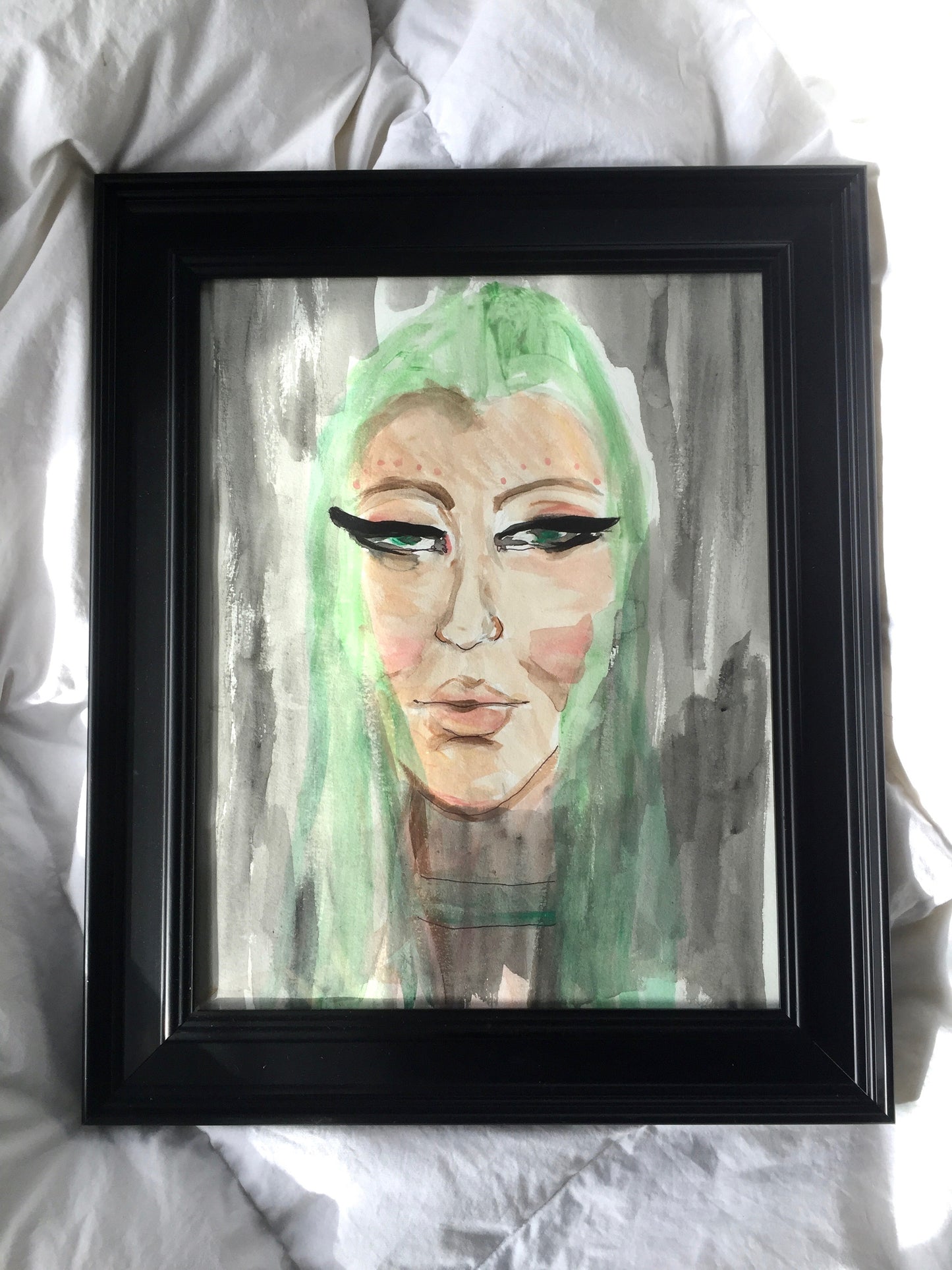 Visitor Original Watercolor Painting