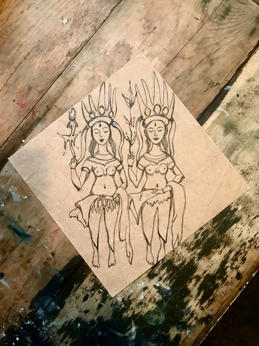 Asparas Original Drawing
